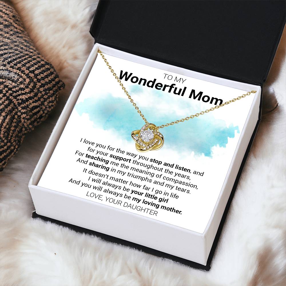 Gift For Mom - The Meaning - Love Knot Love Knot Necklace