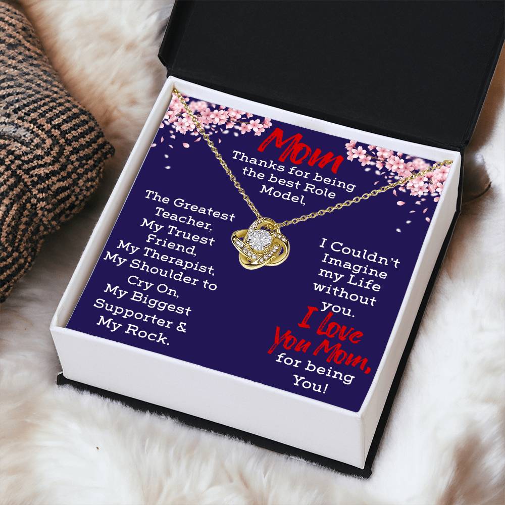 Necklace For Mom Love Knot Necklace