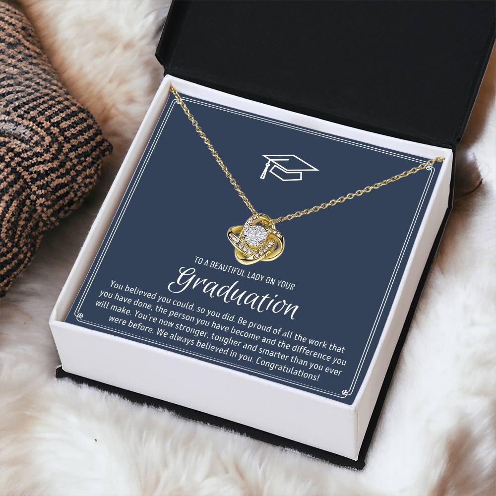 Graduation Gift For Granddaughter Graduation Gift For Goddaughter Graduation Gift For Niece Graduation Gift For Daughter Jewelry Love Knot Necklace