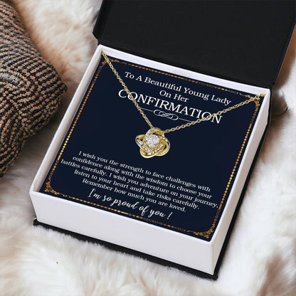 Confirmation Gifts For Her Necklace For Girl On Her Confirmation Day Confirmation Gift For Tee Love Knot Necklace