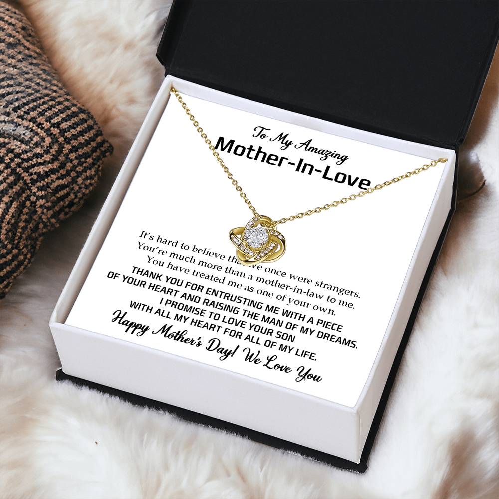 To My Mother-In-Love Love Knot Necklace