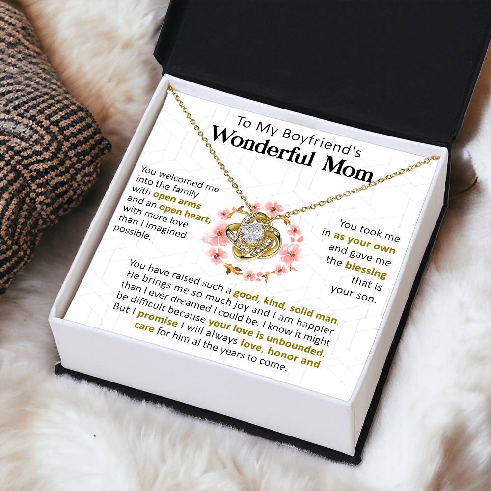 Gift For Boyfriend's Mom Welcomed Solid Man Love Knot Necklace Love Knot Necklace
