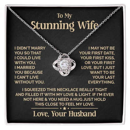 Stunning Wife - Vesta Knot Necklace Love Knot Necklace