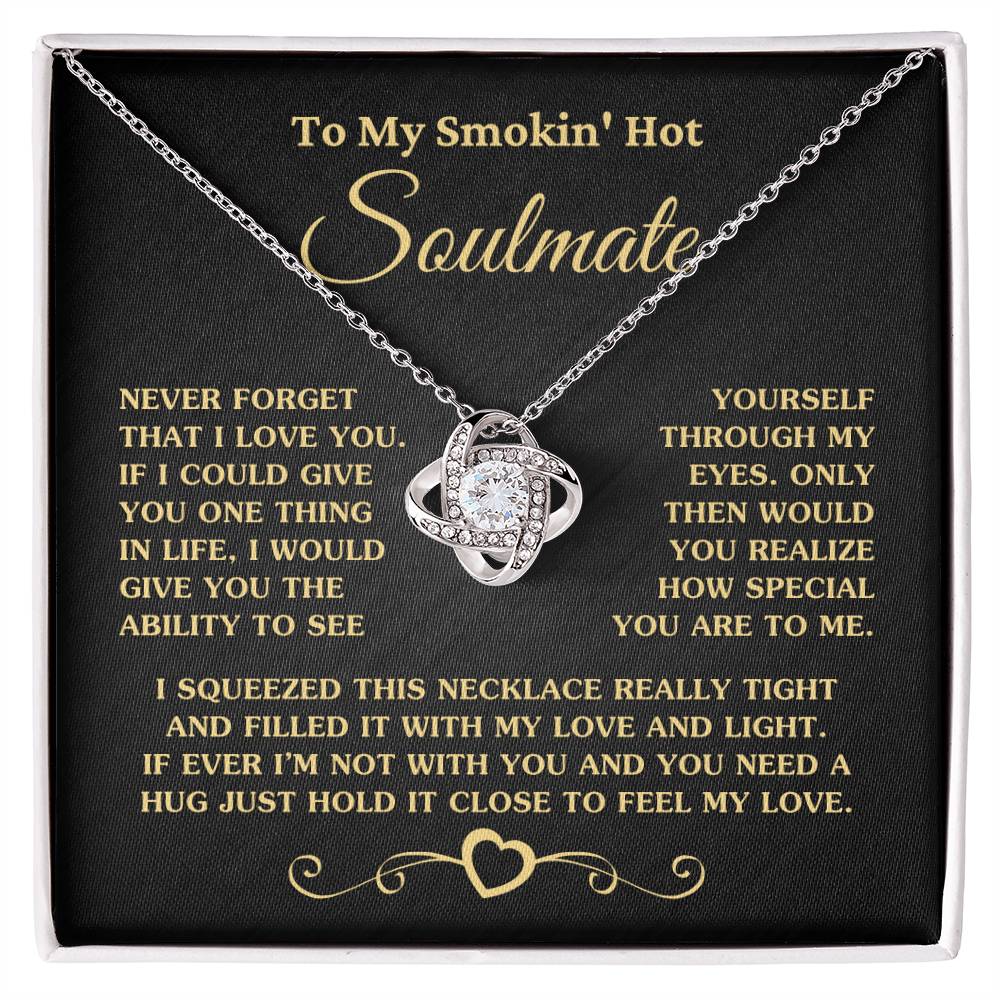 Gift For Soulmate How Special You Are To Me Gold Necklace Love Knot Necklace