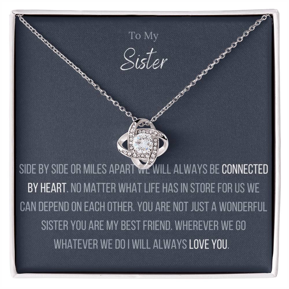 To My Sister - The Infinity Love Knot Necklace  Love Knot Necklace