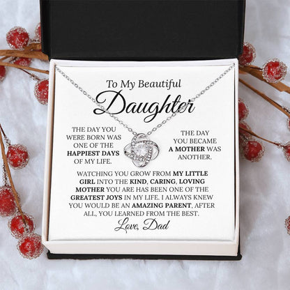 Heartfelt Mother's Day Gift For Daughter 3 Love Knot Necklace