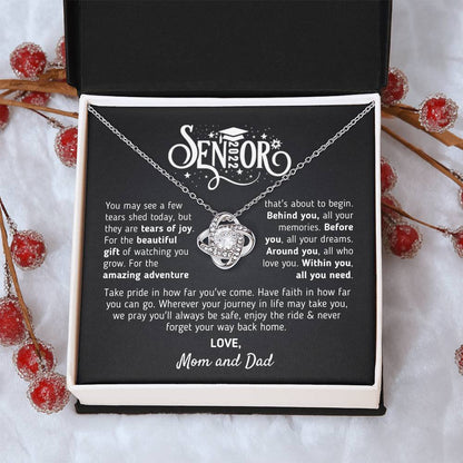 Graduation Gift For Senior 2022 Graduation Gift For Daughter From Mom And Dad Class Of 2022 Hight School College Grad Love Knot Necklace