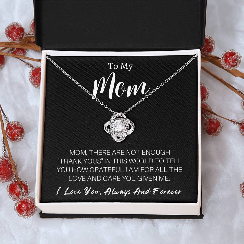 Mother's Day Happy Birthday Or Just To Say I Love You Mom Love Knott Necklace - 20 Love Knot Necklace