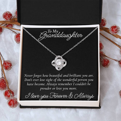Happy Birthday Or Just To Say I Love You -  Love Knot Necklace