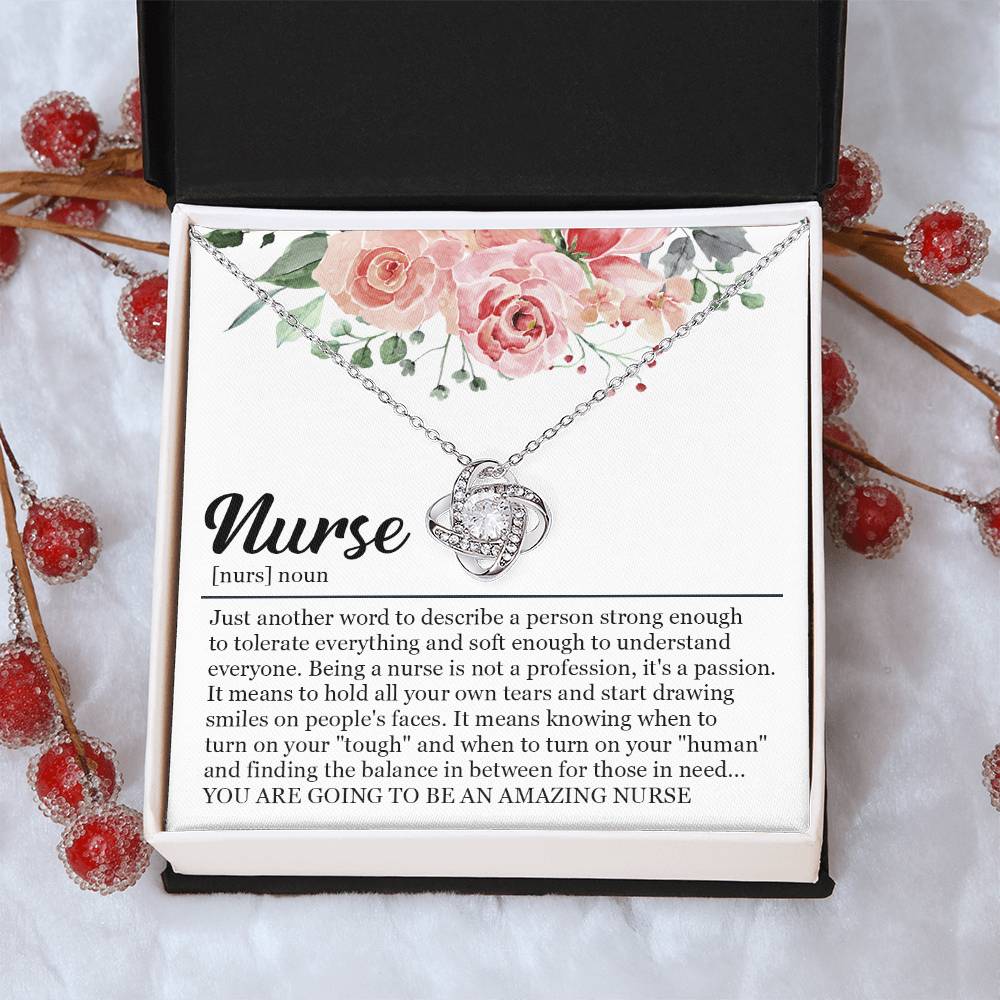 Graduation Gift For Nurse Nursing Graduation Gift Necklace New Nurse Gift For Graduation Nursing Studen Love Knot Necklace