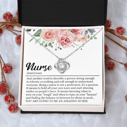 Graduation Gift For Nurse Nursing Graduation Gift Necklace New Nurse Gift For Graduation Nursing Studen Love Knot Necklace