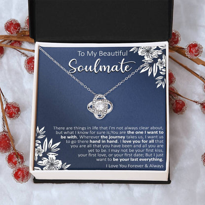 Gift For Your Soulmate - For Sure - Love Knot Love Knot Necklace