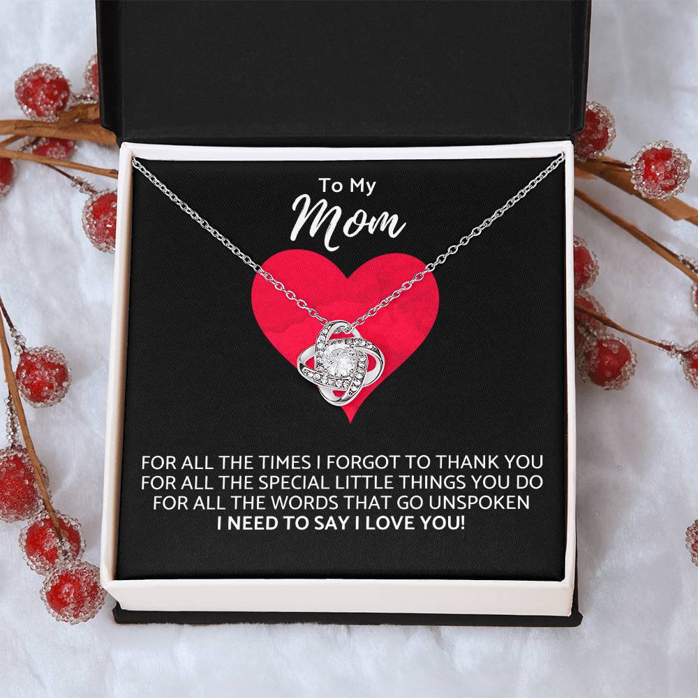 Premium Mother's Day Necklace Customize Gift For Your Loving Mom! ?? 1 Love Knot Necklace
