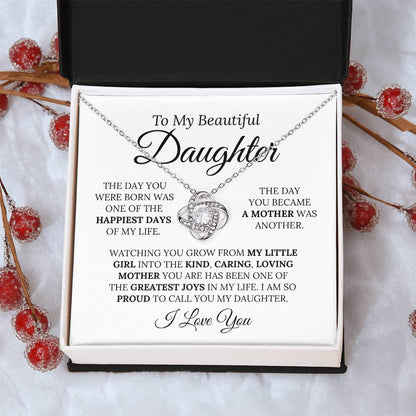 Heartfelt Mother's Day Gift For Daughter - Love Knot Necklace