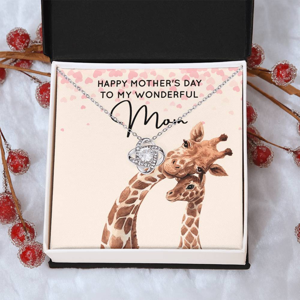 My Wonderful Mom - Love Knot Necklace Love Knot Necklace