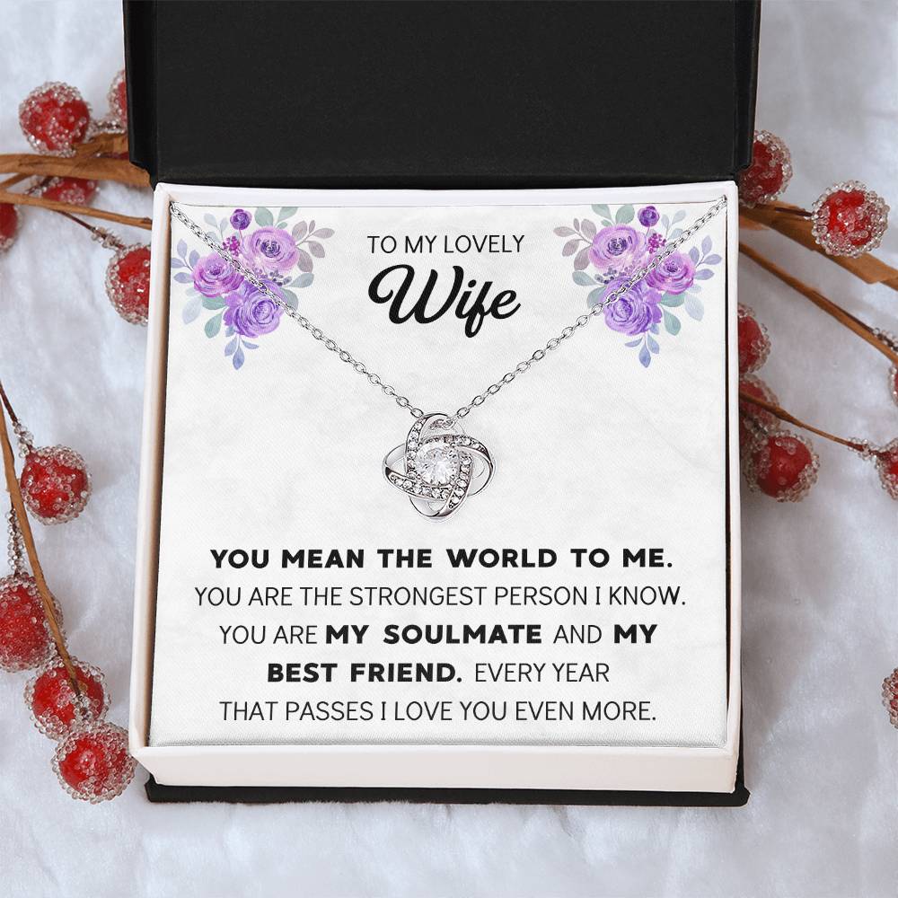 Silver Small Heart Cubic Zirconia Pendant Necklace Gift For Wife Sentimental Gifts For Mothers Day Gift For Wife Wife Anniversary Birthday 1 Love Knot Necklace