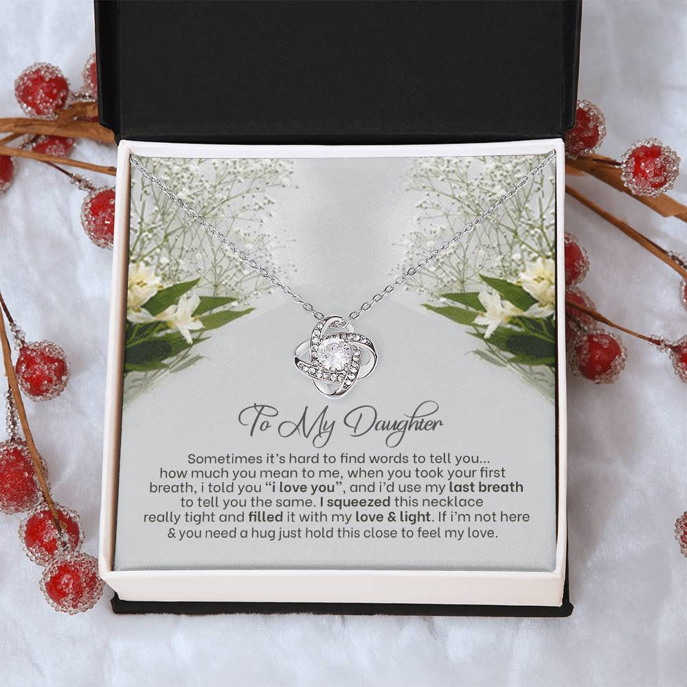 Love Knot Necklace For Daughter Almost Gone Love Knot Necklace