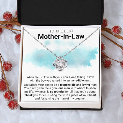 Gift For Mother-In-Law - Entrust Me - Love Knot Love Knot Necklace