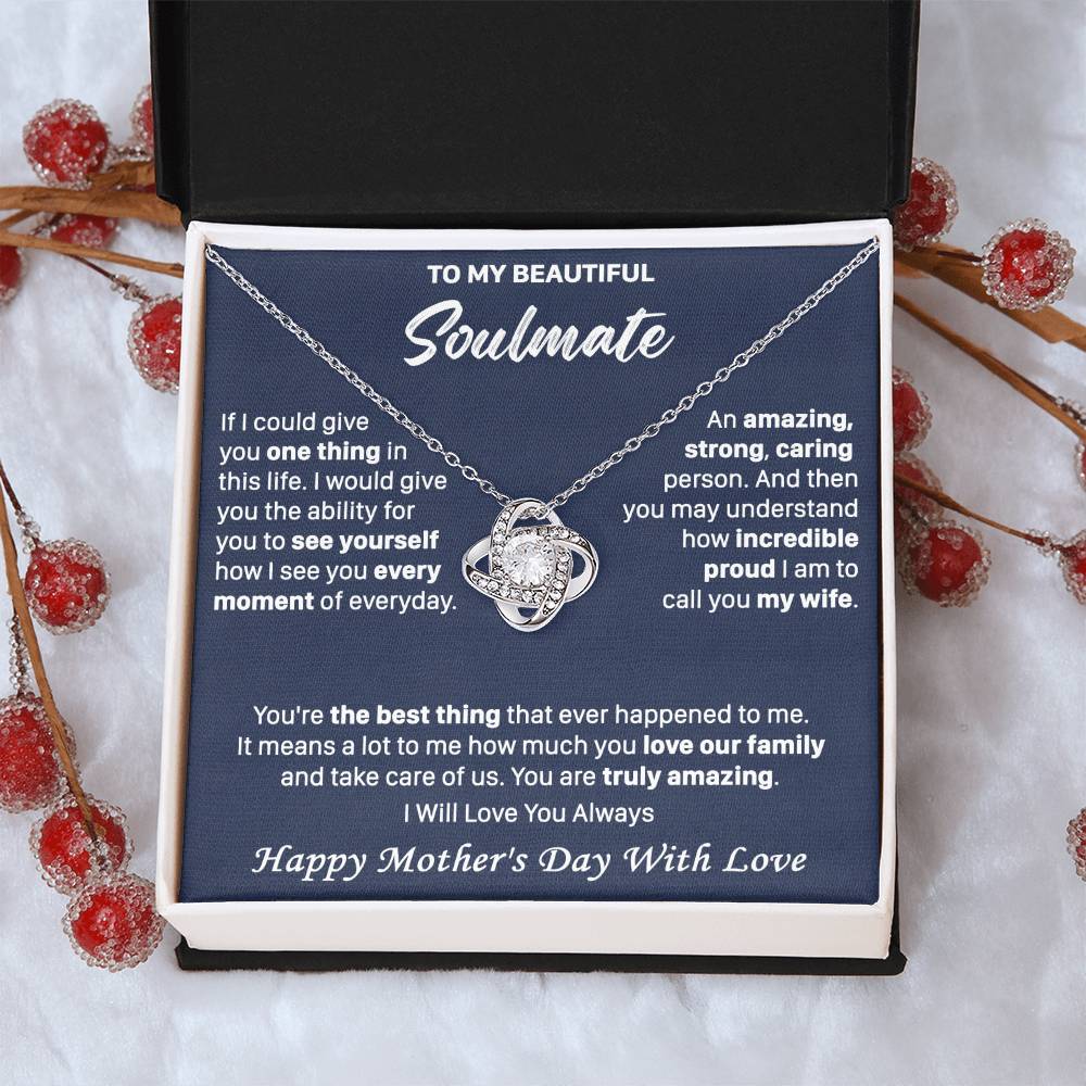 Gift For Your Soulmate See You Everyday Amazing Love Knot Necklace Love Knot Necklace