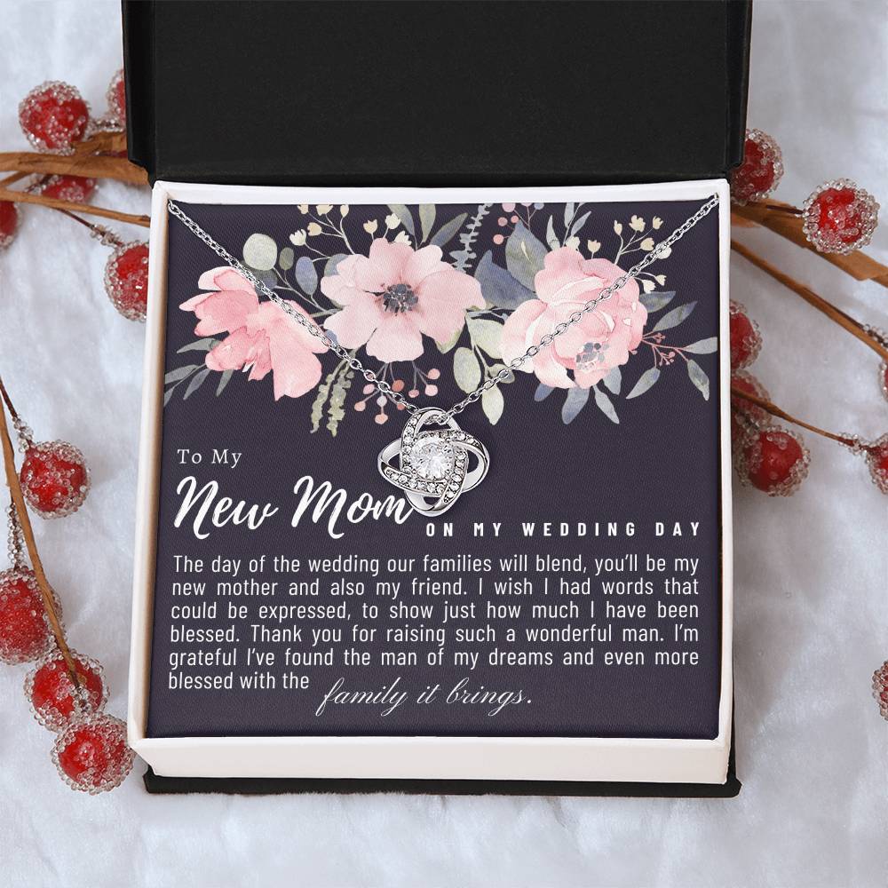 Mother In Law Wedding Gift Mother Of The Groom Gift From Bride Mom In Law Wedding Gift Mom In Law Gift From Bride Heartfelt Jewelr Love Knot Necklace