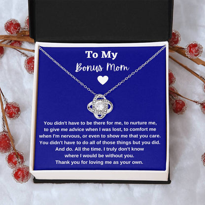 Gift For Bonus Mom - Loveknotnecklace 1 Love Knot Necklace