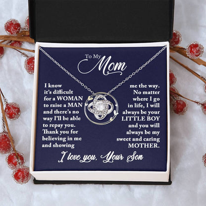 Mom - Caring Mother - Necklace Love Knot Necklace