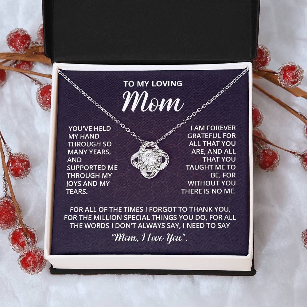 Mothers Day Gifts For Mom - Love Knot Necklace Love Knot Necklace