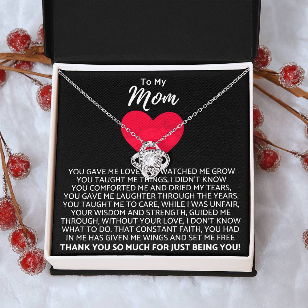 Premium Mother's Day Necklace Customize Gift For Your Loving Mom! ?? 2 Love Knot Necklace