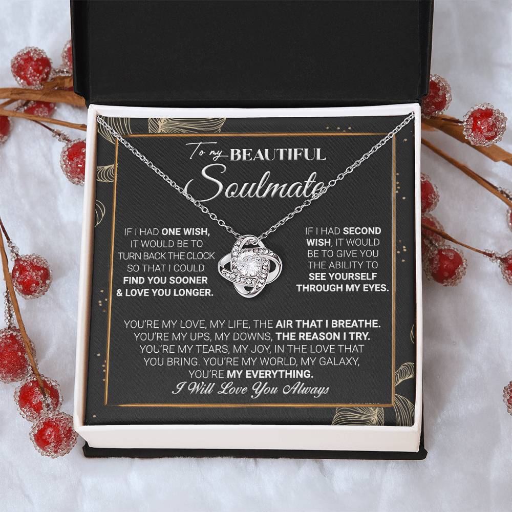 Gift For Your Soulmate - My Galaxy - Love Knot Love Knot Necklace