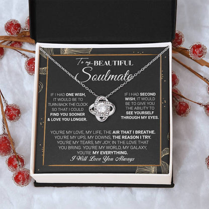 Gift For Your Soulmate - My Galaxy - Love Knot Love Knot Necklace