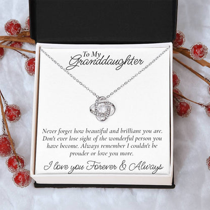 Happy Birthday Or Just To Say I Love You  Love Knot Necklace