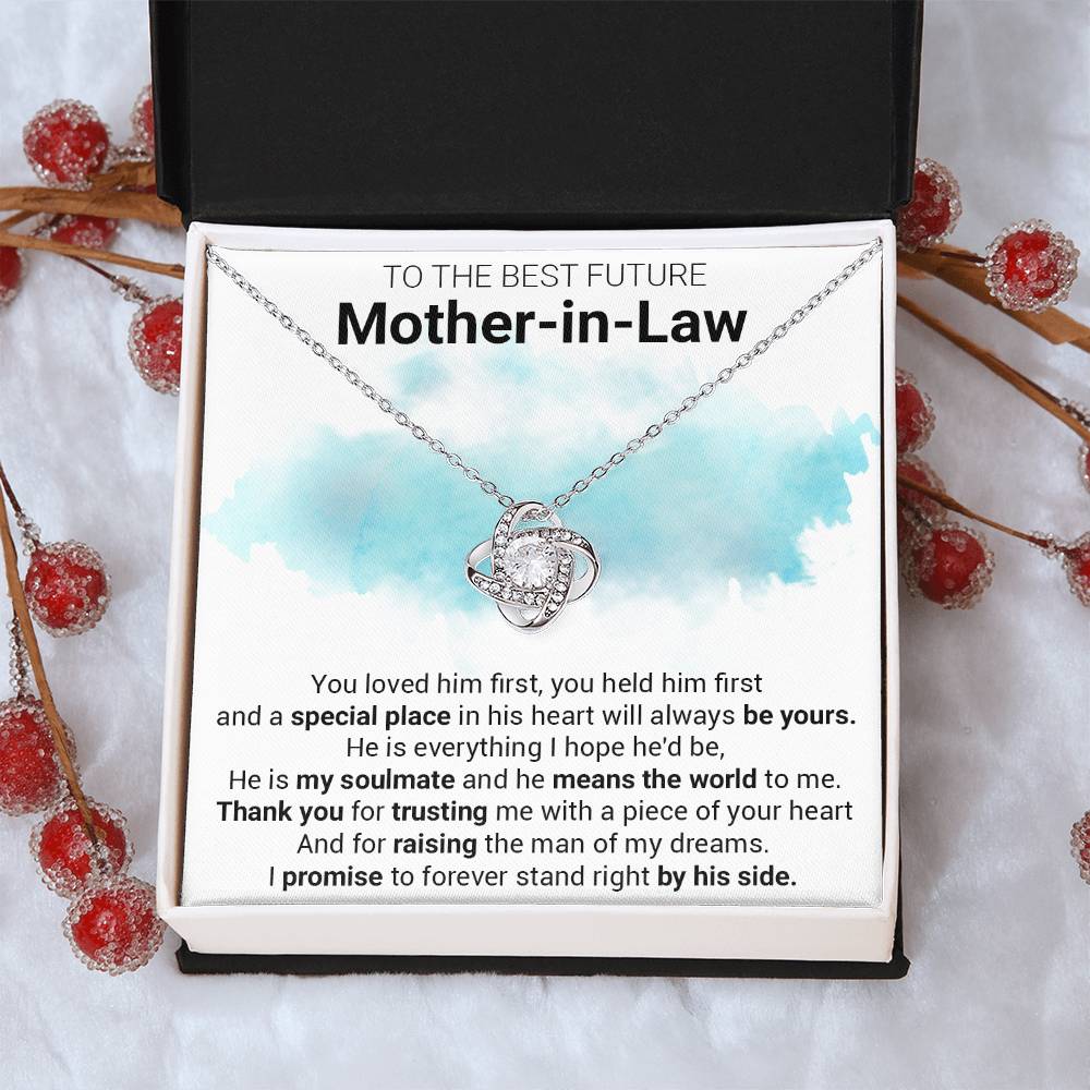 Gift For Future Mother-In-Law Loved First Love Knot Necklace Love Knot Necklace