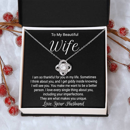 Gift For Wife Birthday - Love Knot Necklace Love Knot Necklace