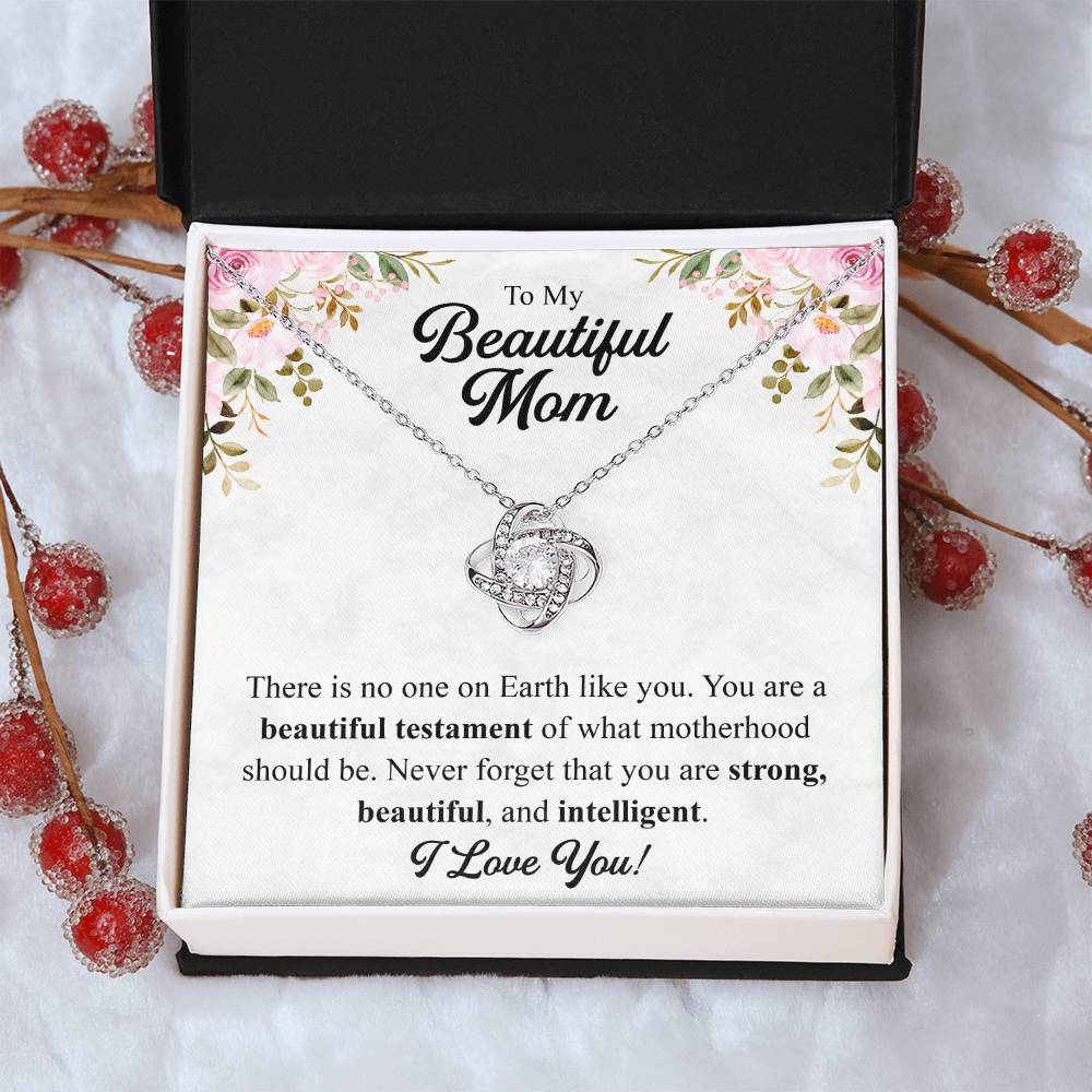 Mothers Day Gift From Daughter Mother Of The Groom Gift From Son Presents For Mom Birthday Sentimental Jewelry Necklace For Mom 3 Love Knot Necklace