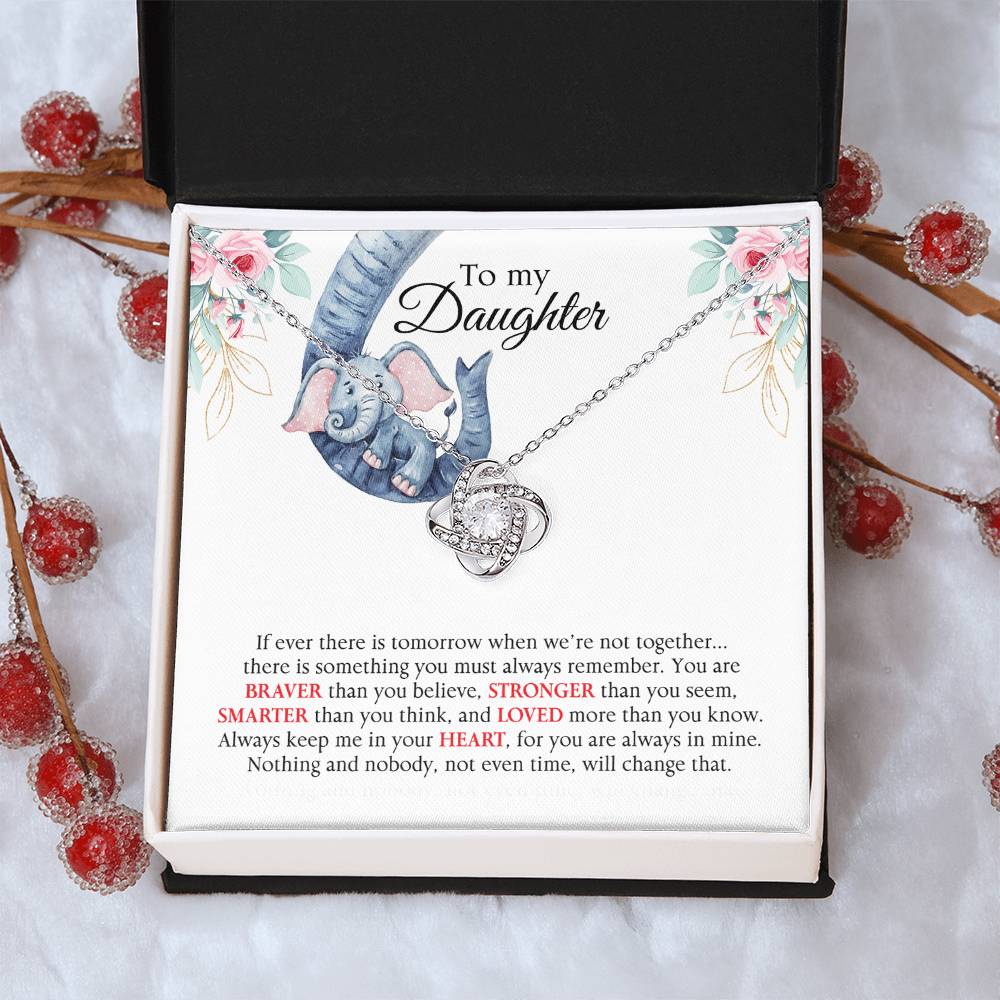 Almost Gone Love Knot Necklace For Daughter Love Knot Necklace