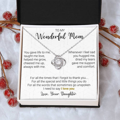 Gift For Mom - Little Things - Love Knot Love Knot Necklace