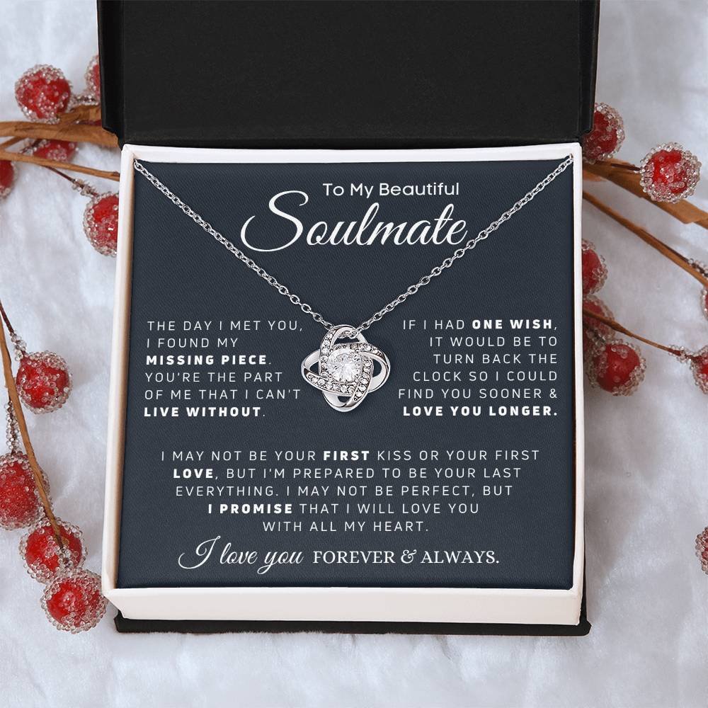 Soulmate - My Missing Pi Love Knot Necklace