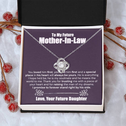 To My Future Mother-In-Law I Promise - The Love Knot Necklace Love Knot Necklace
