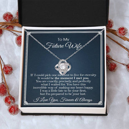 To My Future Wife Necklace Sentimental Gift For Future Wife Birthday Gift Anniversary Gift Love Knot Necklace