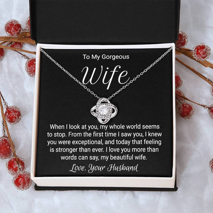 Gift For Wife Birthday - Love Knot Necklace