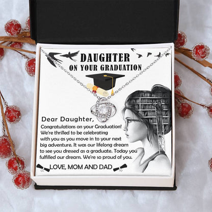 Graduation Necklace Graduation Gift For Daughter Graduation Gift Graduation Necklace Gift For Her Grad Necklace Gift Gift For Gr Love Knot Necklace