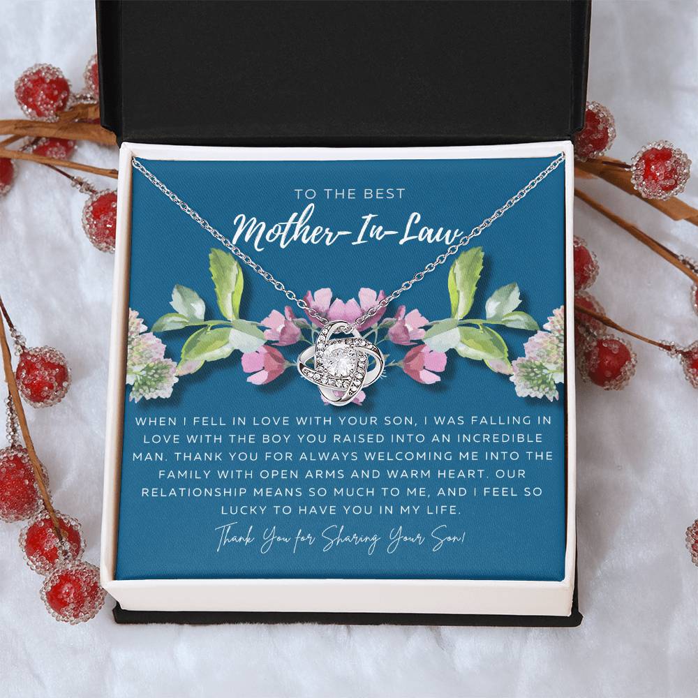 Mother In Law Gift From Daughter In Law Mothers Day Gift For Mother-In-Law Gift For Mother In Law Mother-In-Law Necklace Love Knot Necklace