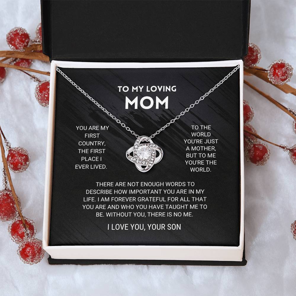 Mom - You're The Wo Love Knot Necklace