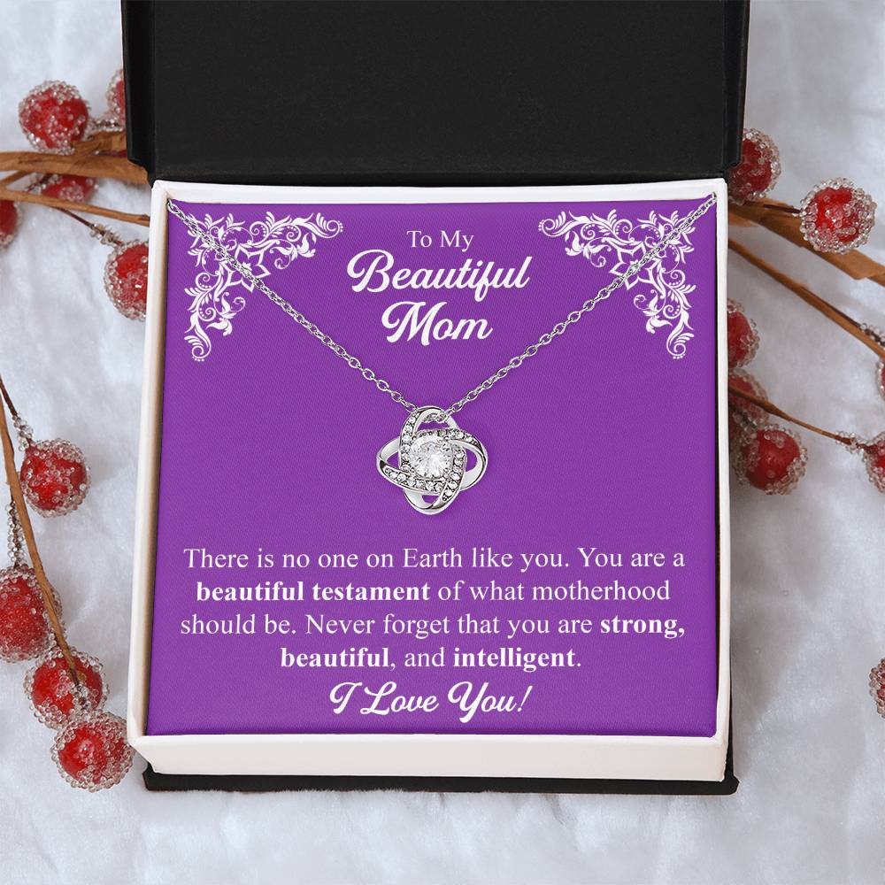 Mothers Day Gift From Daughter Mother Of The Groom Gift From Son Presents For Mom Birthday Sentimental Jewelry Necklace For Mom 4 Love Knot Necklace