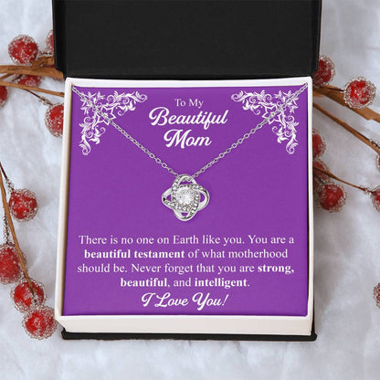Mothers Day Gift From Daughter Mother Of The Groom Gift From Son Presents For Mom Birthday Sentimental Jewelry Necklace For Mom 4 Love Knot Necklace