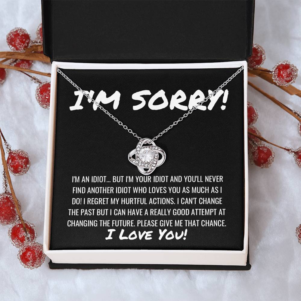 Sorry Apology Necklace 11 Love Knot Necklace