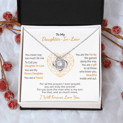 A Gift For Daughter-In-Law  - You Are Truly The  Love Knot Necklace