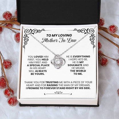 Loving Mother-In-Law - The Love Knot Necklace Love Knot Necklace