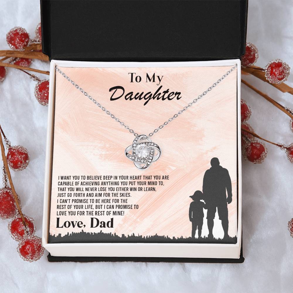 I Want You To Believe Deep In Your Heart ?? Love Knot Necklace