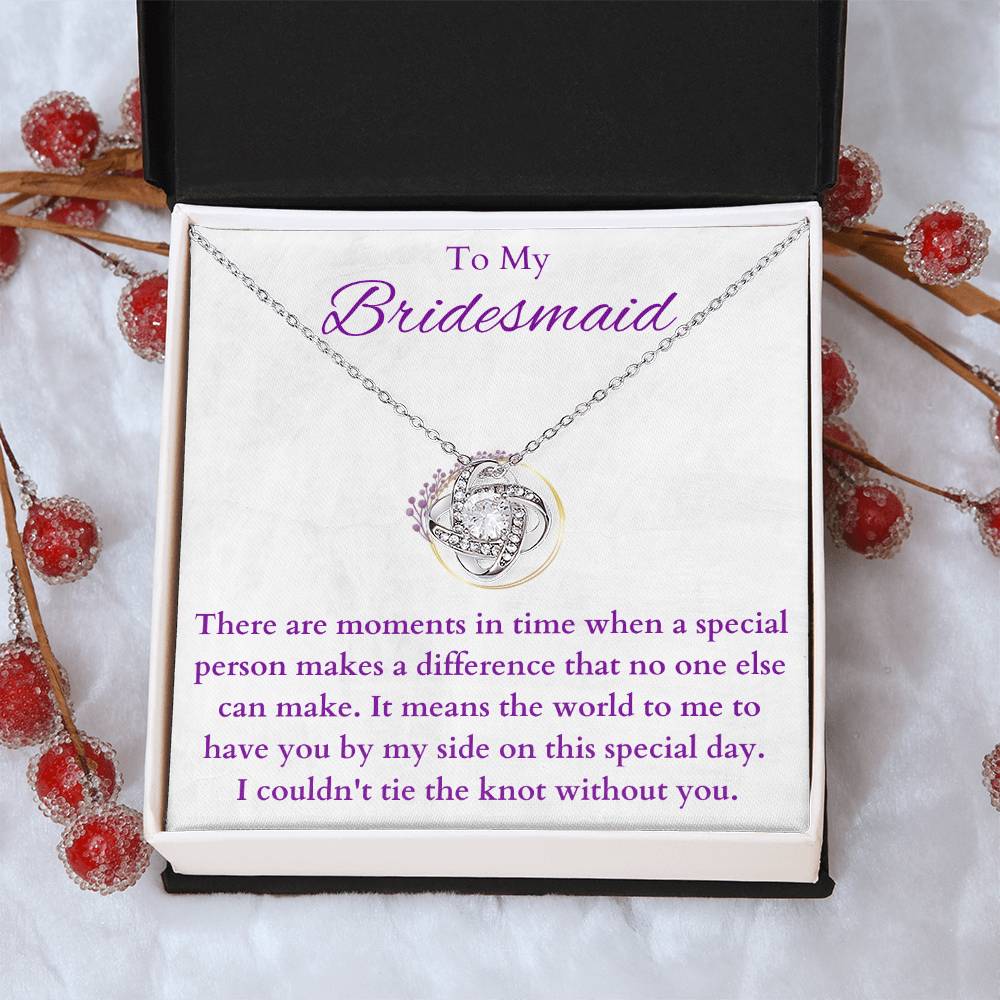 Bridesmaid(2) Love Knot Necklace